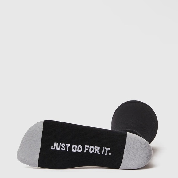 FIGS New Compression Socks JUST GO FOR IT, I THINK YOU SHOULD Black Gray Small - Picture 2 of 5